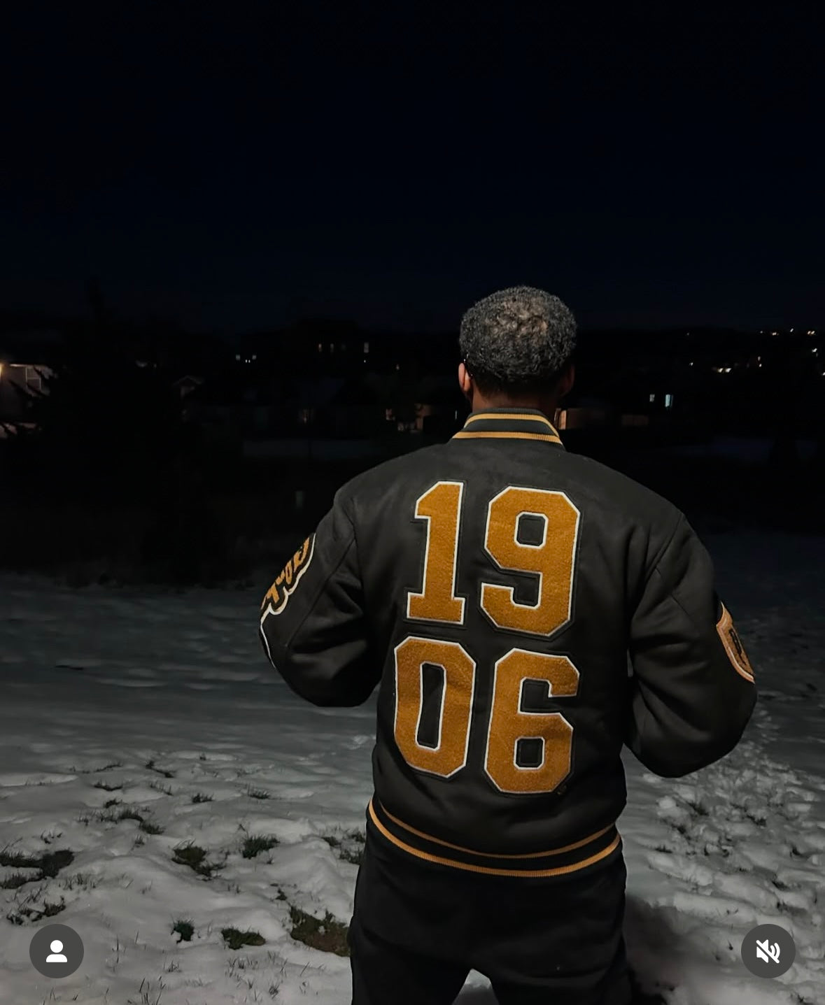 Fraternal Legacy Varsity Letterman Jacket, Black & Gold