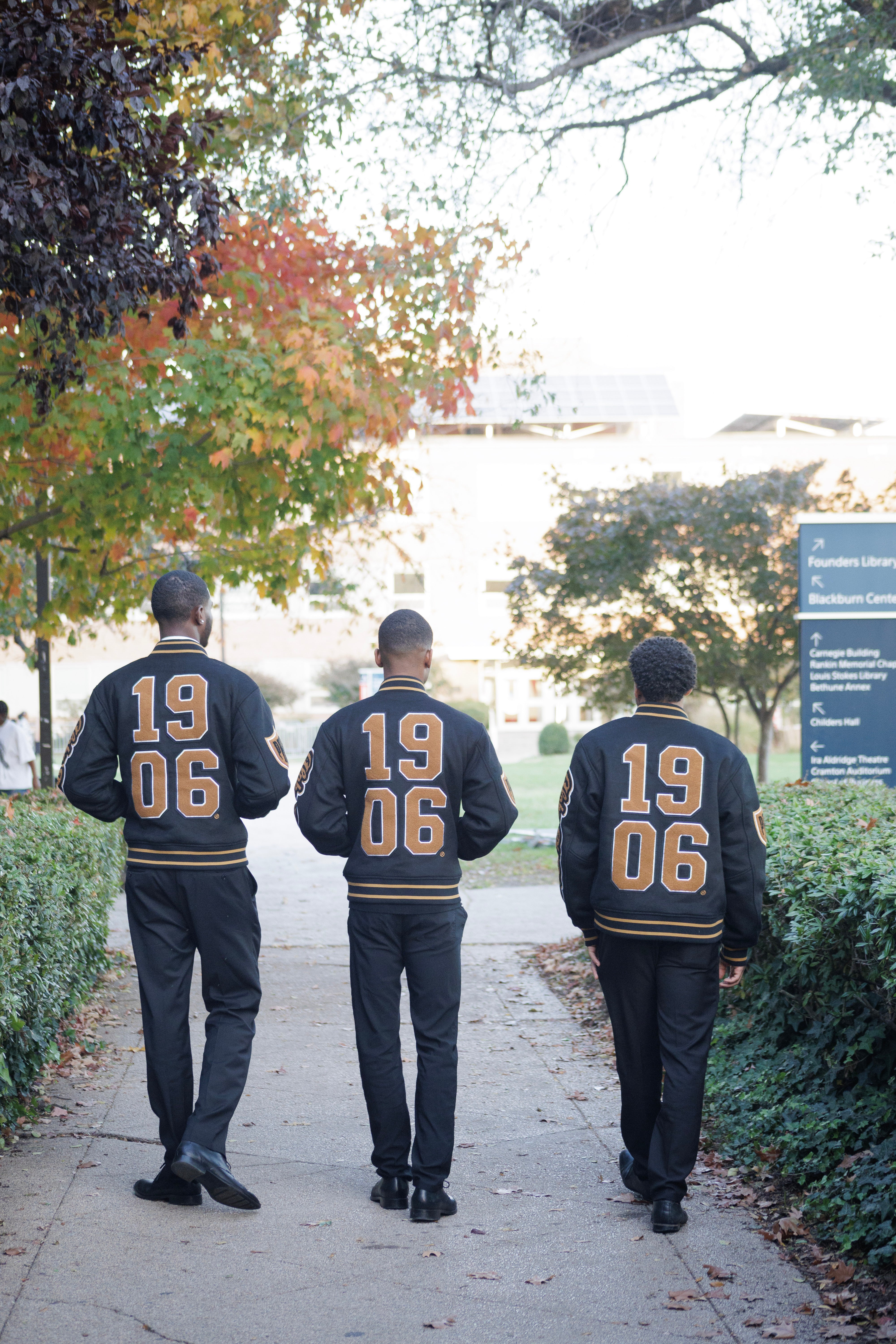 Fraternal Legacy Varsity Letterman Jacket, Black & Gold