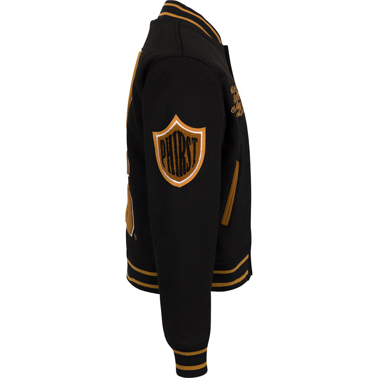 Fraternal Legacy Varsity Letterman Jacket, Black & Gold